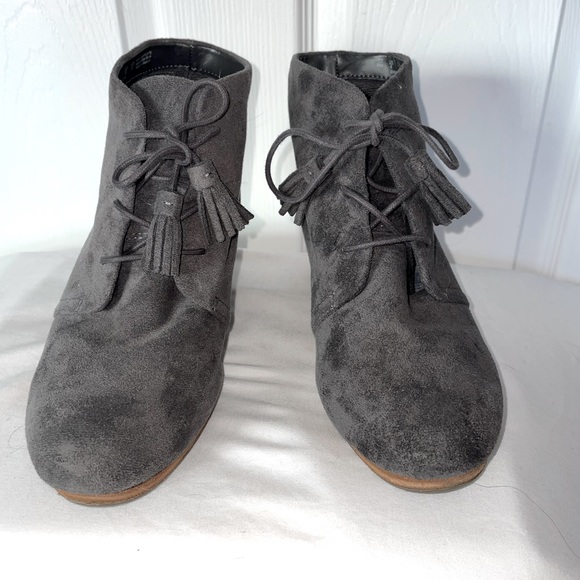 Wedge lace up booties - Picture 1 of 6